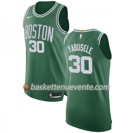 Maillot Basket Boston Celtics Guerschon Yabusele 30 Nike 2017-18 Vert Swingman - Homme
